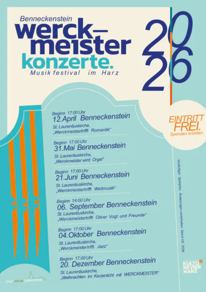 Werckmeister Konzerte 2026 Plakat