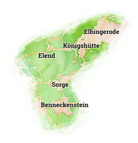 Karte der Kirchenstandorte