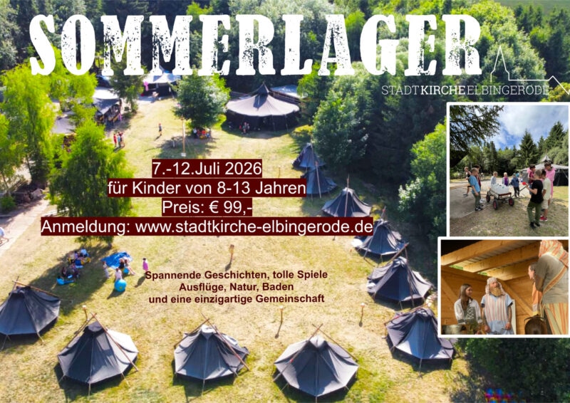 Sommerlager für Kinder mit Spielen und Ausflügen.