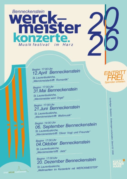 Werckmeister Konzerte 2026 Plakat