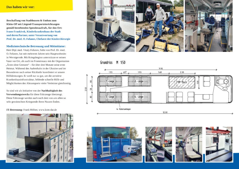 Projekt: „SANI-BUS, zivile med. Erstversorgung & Transport“