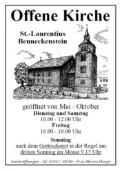 Offene Kirche Benneckenstein